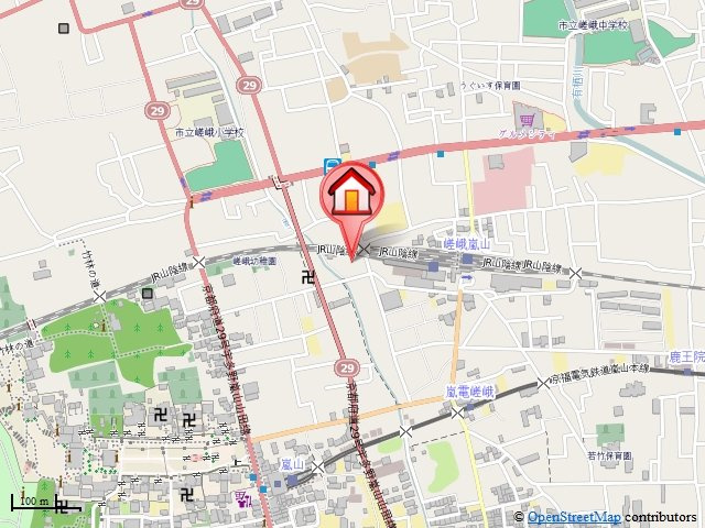 コモド嵯峨の地図