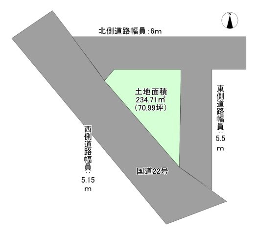 【土地図】 | 一宮市更屋敷　売土地
