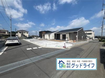 【前面道路含む現地写真】 | Livele Garden上里町三町　新築住宅　全8棟