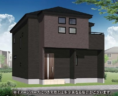 川越市笠幡32期　新築戸建の外観パース|イメージパースにつき実際とは多少異なる場合がございます。