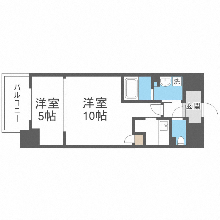 ブリリアントジュネス本町の間取り