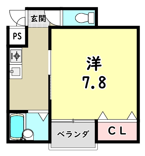 【間取り】 | 北白川テンビル