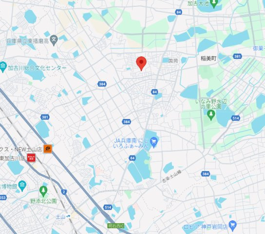 【地図】 | 加古郡稲美町国岡　中古戸建