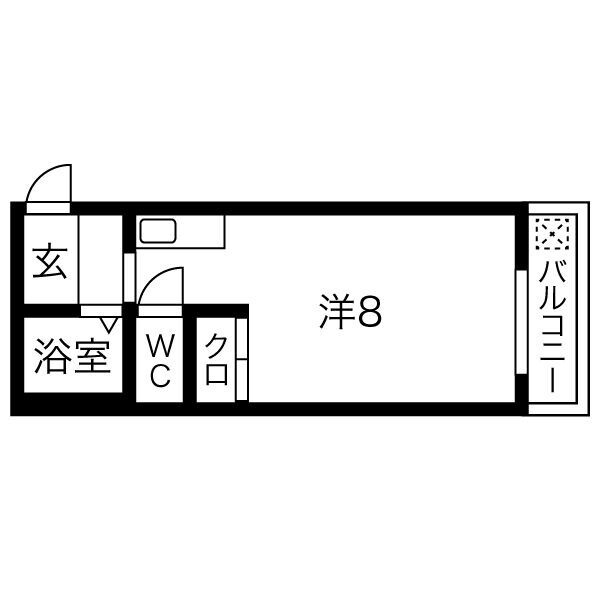 マンションV2の間取り|間取り・反転タイプ