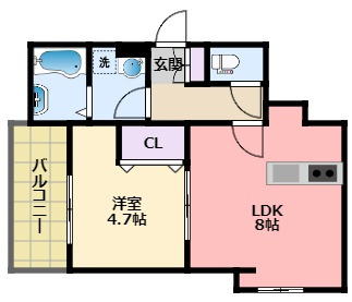 【間取り】 | Keyビレッジ東鳴尾