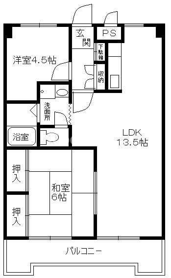 エステートピア香呂の間取り