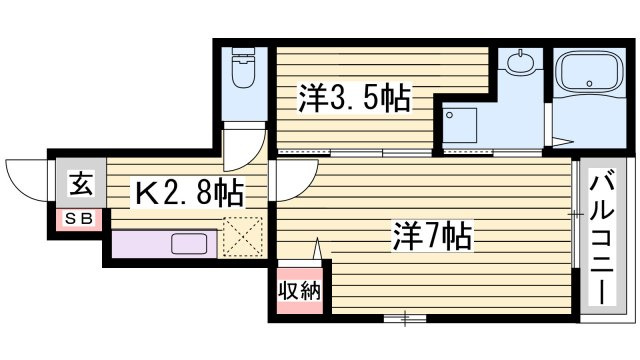 ソリッソ三条の間取り