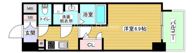【間取り】 | ララプレイス大阪福島ミラ