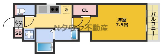 【間取り】 | エステムコート名古屋平安通クチュール | 間取りです