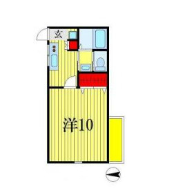 【間取り】 | 鶴沢コーポC号棟