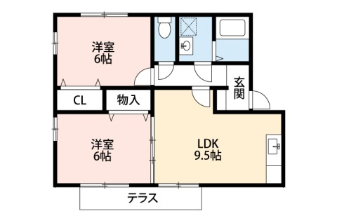 ベルクムント　　　刈谷市近郊の賃貸はクラスホームの間取り