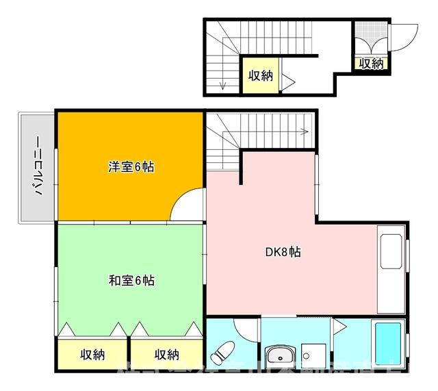 レフィナード木屋瀬の間取り