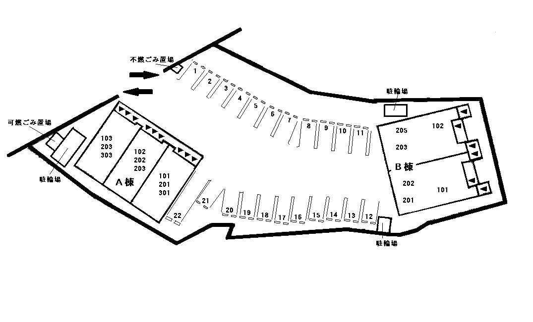 シャンゼリゼ　Ｂ　　刈谷市の賃貸ならクラスホーム刈谷店の駐車場