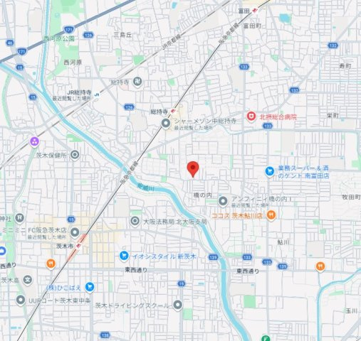 橋の内大興貸家の周辺