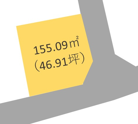 和歌山市向・ｵｰﾅｰﾁｪﾝｼﾞ土地・56815の区画図