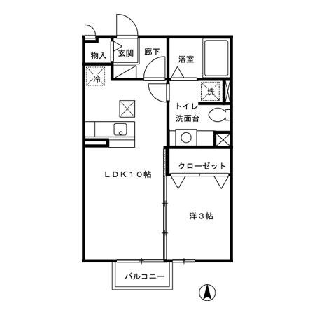 メゾンリシェスの間取り