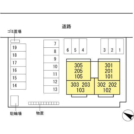 キャトルセゾンの区画図