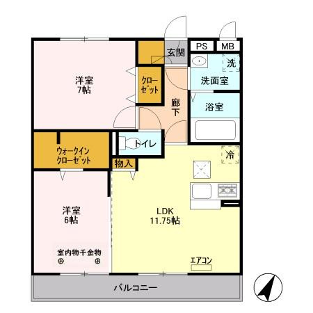 ピュアロータスⅡの間取り