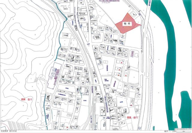 御津金川　分譲地の周辺
