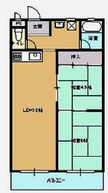 【間取り】 | サニーハイツ健翔