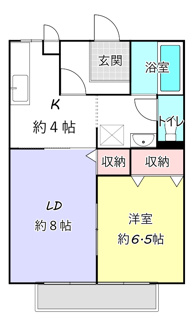 【間取り】 | オークラ青山　D | ※図面と現況が異なった場合は、現況を優先と致します。