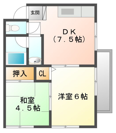 【間取り】 | メゾンコスモス