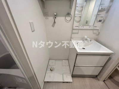 【設備】 | ハーモニーテラス東水切町Ⅱ | 洗濯機置き場です。