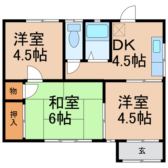 【間取り】 | 宇賀神貸家（落合）
