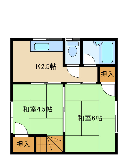 【間取り】 | 長田天神アパート