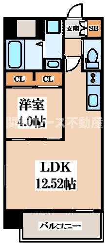 【間取り】 | プレジオ八戸ノ里