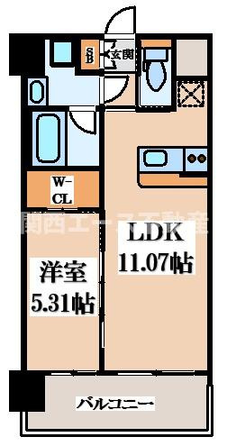 【間取り】 | プレジオ八戸ノ里