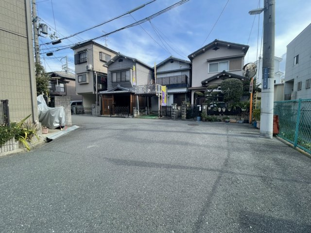 【建築条件付き土地】サン・タウン　太子田一丁目の前面道路含む現地写真