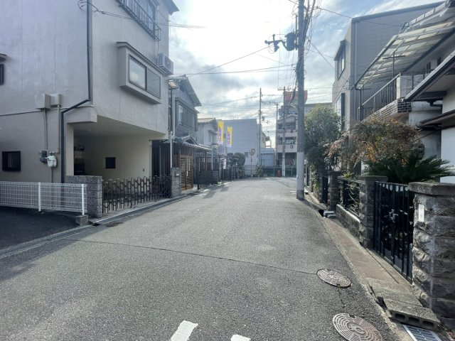 【建築条件付き土地】サン・タウン　太子田一丁目の前面道路含む現地写真