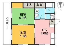 リバーサイドコーポの間取り|間取り図