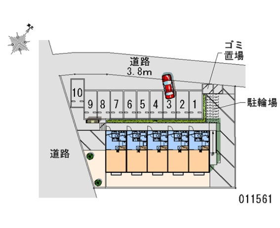 レオパレスグレイスの区画図