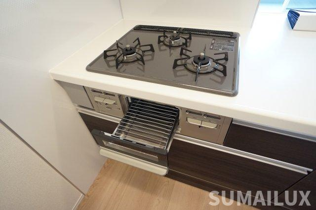 熊本市東区長嶺東４丁目のアパートのキッチン