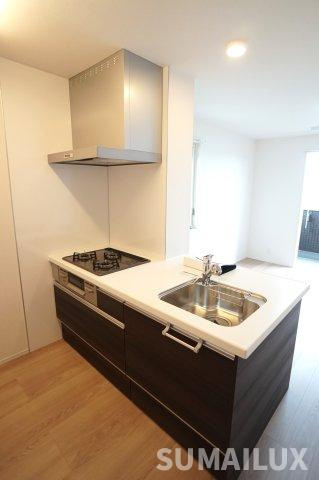 熊本市東区長嶺東４丁目のアパートのキッチン