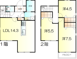 【間取り】 | プライムアセット呉竹