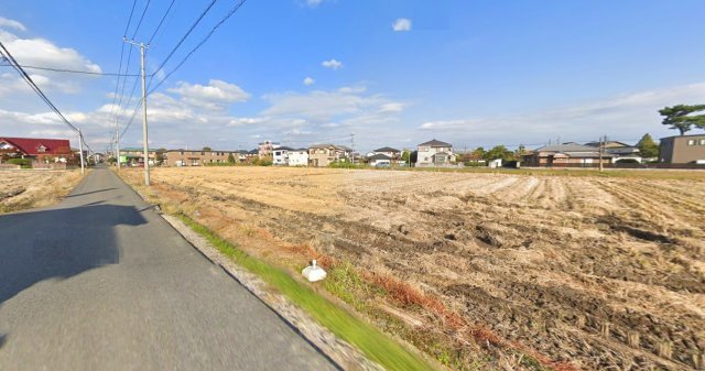 越谷市相模町②　売地の前面道路含む現地写真