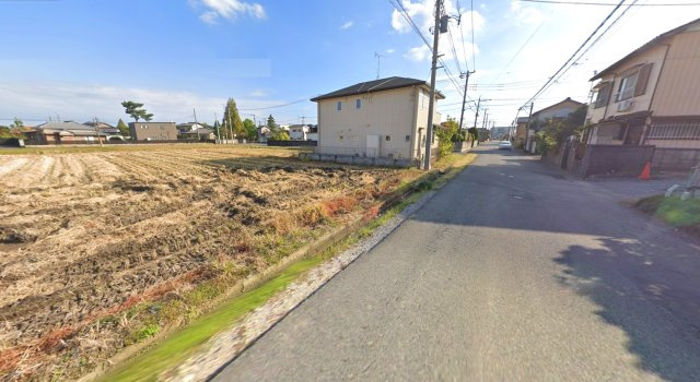 売地　越谷市相模町②　の前面道路含む現地写真|西側公道約５．４ｍ