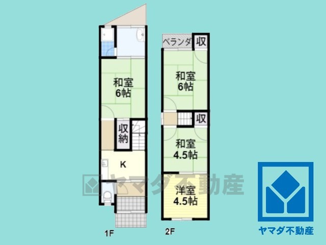宇治市槇島町吹前　中古戸建の間取り