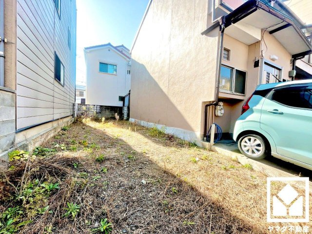 伏見区羽束師菱川町　新築戸建の外観|玄関から洗面室が近く、帰宅後すぐに手を洗えます。