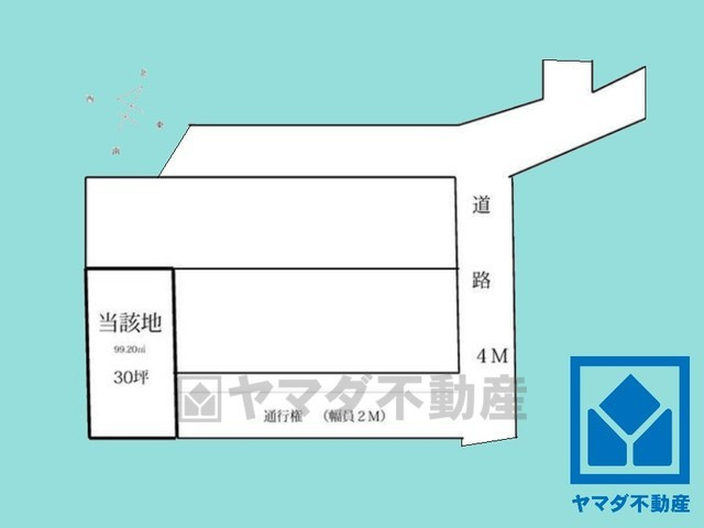 伏見区石田大受町　売土地　建築条件無の土地図