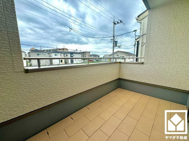 伏見区羽束師古川町　21号地のバルコニー