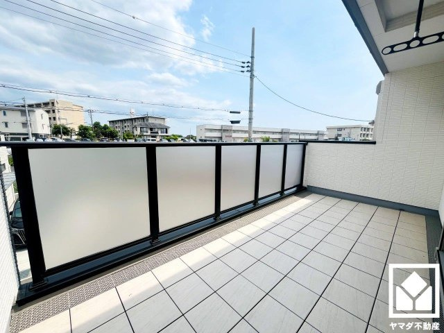 伏見区羽束師古川町　27号地のバルコニー