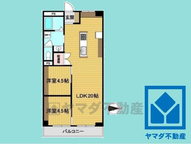 桂ガーデンハイツ　中古マンションの間取り