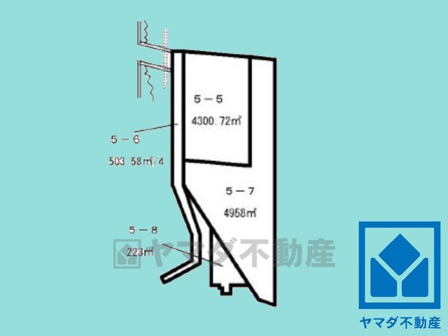伏見区醍醐北端山　売土地　建築条件無しの土地図