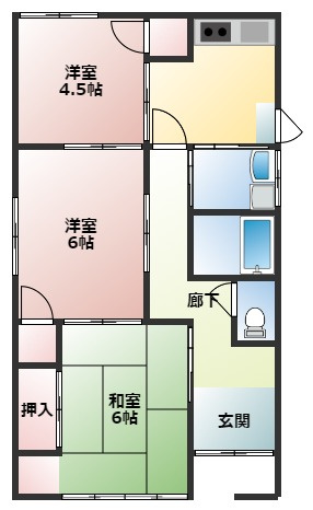 【間取り】 | 沖代貸家
