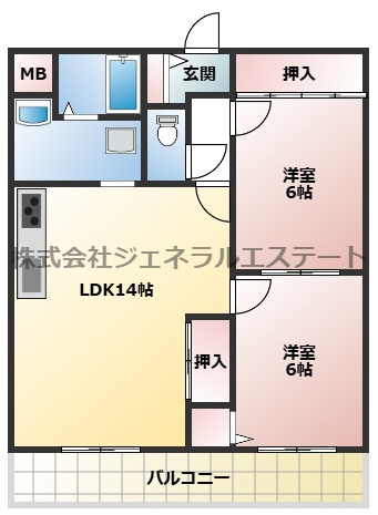 エステートピア小林の間取り