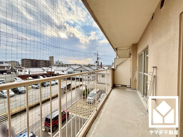 ハイツ伏見桃山のバルコニー
